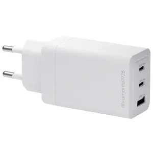 Power adapter d bramante re-charge IT EU W. Charger — 2×USB-C (65W) + 1×USB-A, White