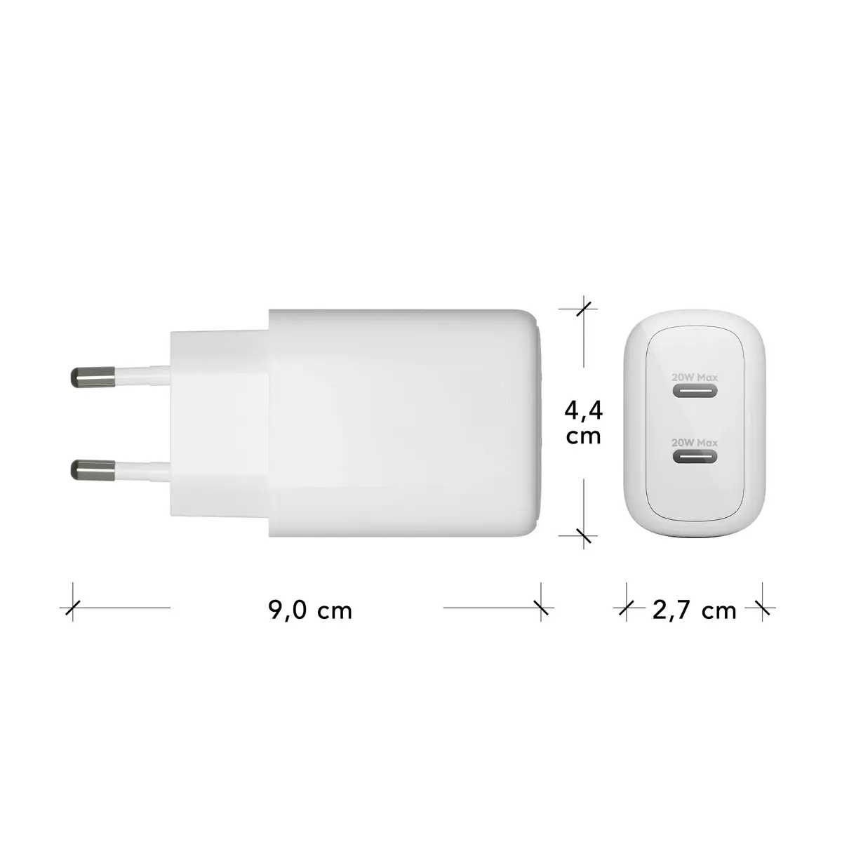 d bramante re-charge Pro Wall Charger 2x USB-C 20W Photo 5
