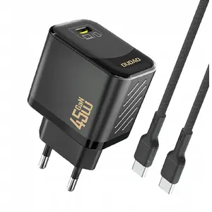 Сетевое зарядное Dudao A28C 45W GaN с USB-C кабелем — черное