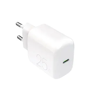 Wall charger PURO DAILY 1 USB-C 25W — indoor AC USB-C single-port, white