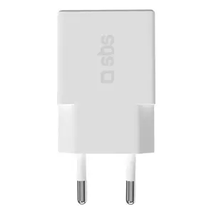 Mobile charger SBS Mobile TETRGAN1C30SLIM — indoor AC USB-C fast charging, universal, white
