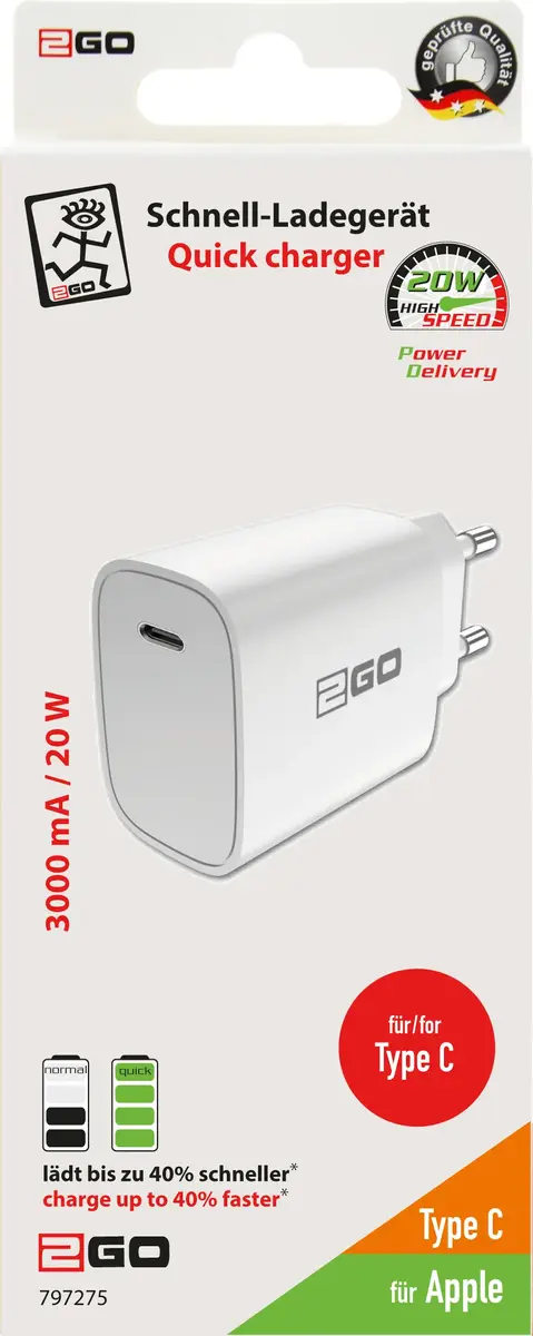 Triton 2GO 797275 iekštelpu USB‑C lādētājs Photo 2