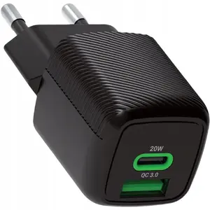 No name tīkla lādētājs LTC PD 20W USB-A / USB-C GaN (modelis LXQC32-C)