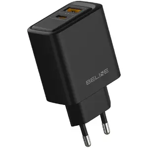 Сетевое зарядное устройство Beline BLN2CB45 45W GaN с USB-A и USB-C, черное