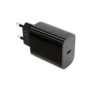 USB-C 20W Wall Charger TB Print AZTBXUL1USBC20B — 20W USB Type-C power adapter, black