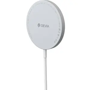 Wireless magnetic fast charger Devia Smart 15W — white