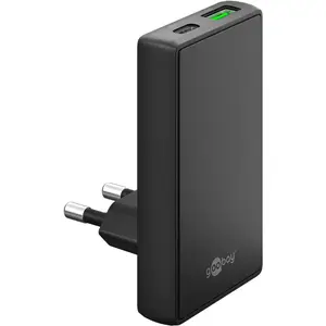 Mobilo ierīču lādētājs GOOBAY 75719 — 45W USB-C ātrā iekštelpu uzlāde, universāls, melns