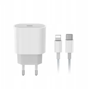 Зарядное устройство No name 20 Вт USB-C / Lightning PD20W с кабелем USB‑C–Lightning в комплекте