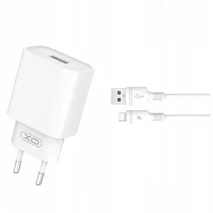 Сетевое зарядное устройство No name CE02D QC 3.0 18W 1x USB белое с кабелем USB-C