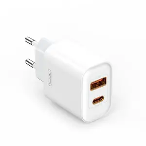 Сетевое зарядное устройство No name CE12 USB-C PD и USB-A QC 3.0 20W, белое