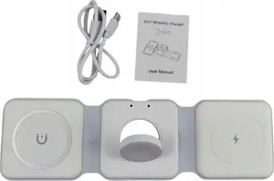 Беспроводная MagSafe зарядка 3-в-1 15 Вт ECOBOX белая — No name модель 35730