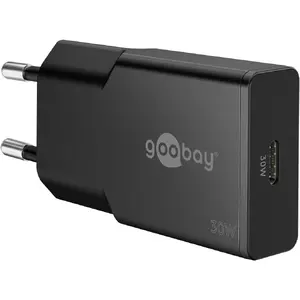 Сетевой адаптер GOOBAY Slim Universal 28 Вт USB‑C быстрый заряд чёрный
