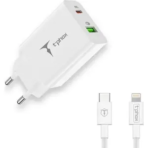 T-Phox power adapter Speedy LAD006095 — 1× USB-A + 1× USB-C, 3 A output