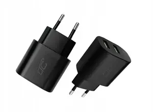 LTC QC 20W USB-A Wall Charger LXQC34-C — 2x USB-A, 20W, black