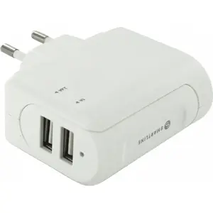 Barošanas adaptoris Holdit 2x USB-A 3.4 A (611738) — divi USB-A izejas, kopā 3.4 A
