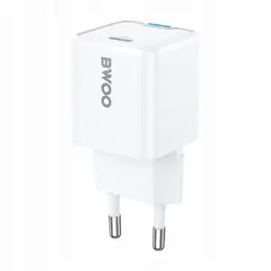 BWOO USB-C PD GaN 30W wall charger — white