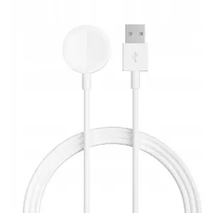Magnētiskā bezvadu lādētāja Devia Kintone USB 1,0 m balta priekš Apple Watch (MPN EA397)