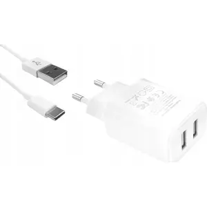 Power adapter Maxximus Urban 2.1A Type-C + 2x USB wall charger