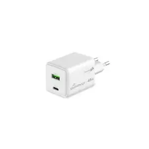 MediaRange MRMA113-2 mobile device charger 45W USB-C, AC input 100–240V, white