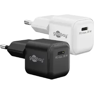 Lādētājs GOOBAY 79150 — 20 W USB-C AC iekštelpām, universāls, melns
