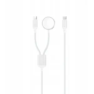 Wireless Inductive Charger Tech‑Protect CX030 for Apple Watch with USB-C to USB-C Cable, Black