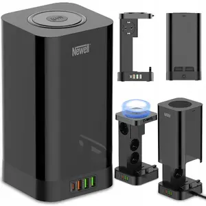 Станция питания NATEC Newell GaN Power Cube 8в1 с беспроводной зарядкой, многопортовая USB-C/USB-A, компактная