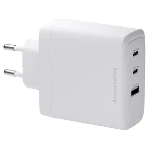 d bramante re-charge IT EU W. Charger — 2×USB‑C 100W, 1×USB‑A, Indoor, White