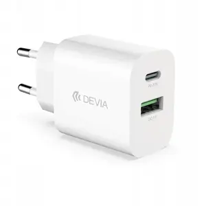 Charger Devia Smart PD wall 20W 1x USB-C 1x USB white