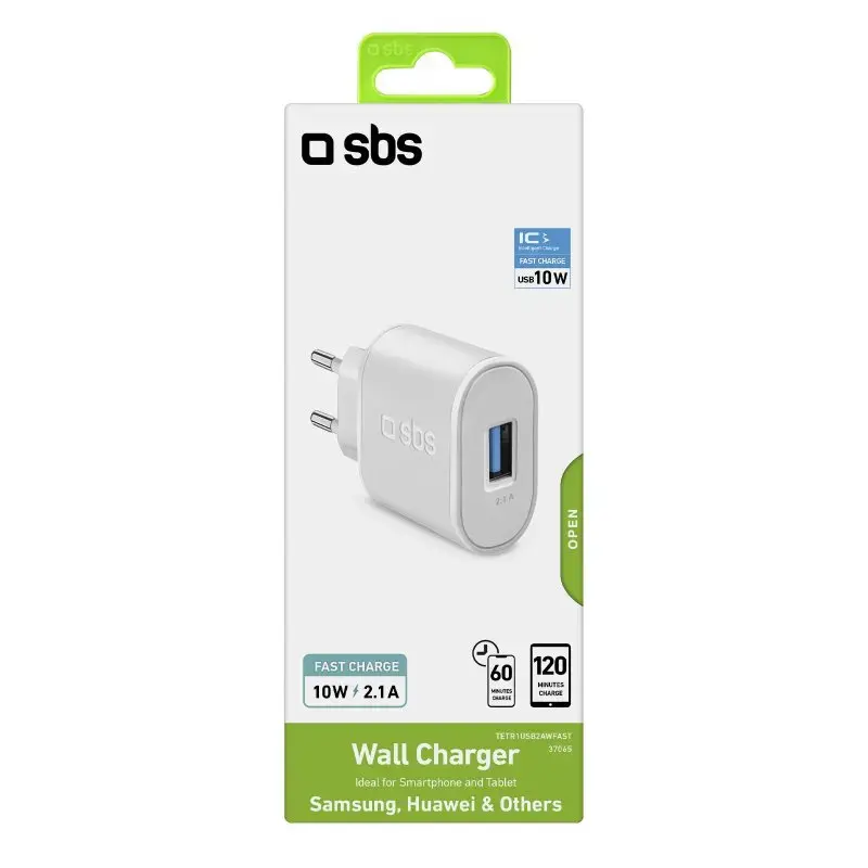 USB ceļojumu lādētājs SBS Mobile 2100 mAh Photo 5
