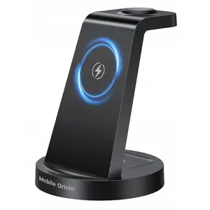 Wireless Charger MOBILE ORIGIN PW13 3-in-1 Qi charger for phone, earbuds and smartwatch, model MO-31WCH-PW13