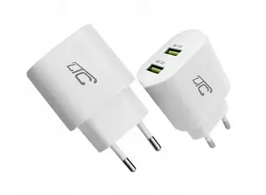 Сетевое зарядное устройство No name LXQC34-B 20W, 2× USB-A, белое