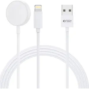 Зарядное устройство Tech-Protect Ultraboost 2in1 Magnetic Charging & Lightning 150см белый — Tech-Protect