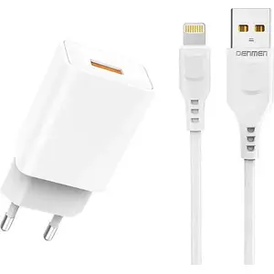 Barošanas adapteris DENMEN DC01 1x USB-A 2.4 A (modelis 29375)