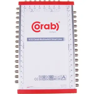Multiswitch Corab 9/32 CORAB modelis 17701 — satelīta sadales multiswitch ar 9 ieejām un 32 izejām
