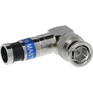 Compression Angle BNC Connector No name BNC-WK/ZAC-RG6 for RG-6 Cable