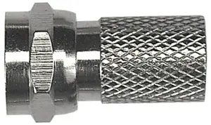 Coaxial F-type connector pack 100 pcs, Axing CFS00000, male F, for 7.0 mm cable