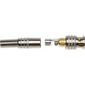 BNC male crimp connector No name WTYK BNC-W/SKR-MET*P10, metal body, 50 Ω
