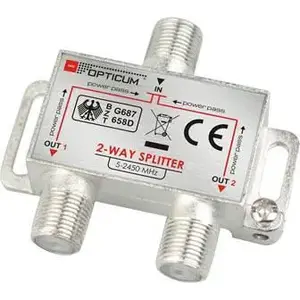 Splitter 1-to-2 DVB-T/SAT opticum 18923 — 2 outputs for TV antenna/satellite signal