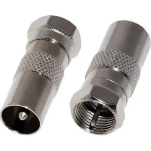 Coaxial F-type female-to-female coupling LIBOX LB0201 — antenna connector adapter