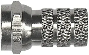 Coaxial F-type connector pack Axing CFS00200 — F male, 100 pcs