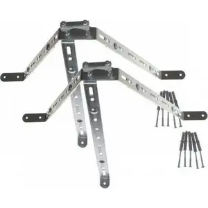 Mounting Clamp Delta OMP-50R45-70 — pipe/wall bracket for round profiles Ø50 mm, 45–70 mm adjustable