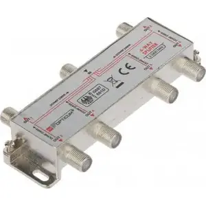 Satelīta signāla sadalītājs Opticum RI-6/1F-SAT-OPTI — 6 F-veida izvadi