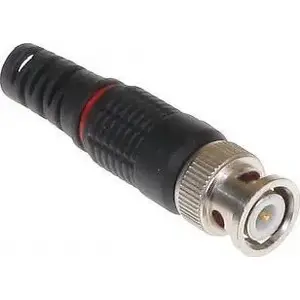 BNC crimp plug No name BNC-W/SKR-PLAST*P100, plastic insulated crimp connector, pack 100