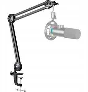 Desktop microphone stand Fifine BM63 metal straight arm mount for microphones