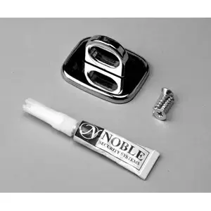 Anchoring Point for Security Cable Locks by Maclocks — Stainless Steel, Chrome Finish