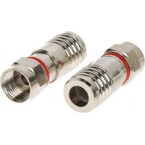 Metacon compression connector F/3773-MTC*P10 for RG59 coaxial cable, pack of 10