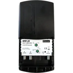 Mast Amplifier Telkom-Telmor WM-20 for UHF/VHF DVB-T2, 5G Protected