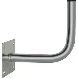 Mast wall bracket BLOW bent with front plate 38/300 galvanized for antenna mounting