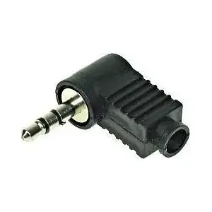 Right-angle 3.5 mm Jack Connector No name JACK-W/3.5/S/KAT — stereo audio plug, metal housing