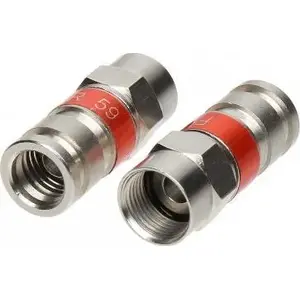 Compression F-type Connector for RG59 Coaxial Cable, Model F/ZAC-RG59/MSR, No name